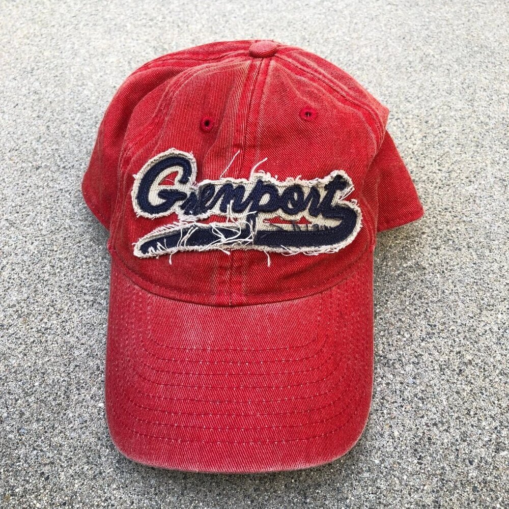 Vintage LEGACY Greenpoint New York Baseball Hat Men's One Size Red Adjustable​